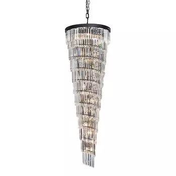 Подвесная каскадная люстра хрусталь Vitaluce V5311-1/17