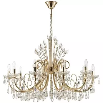 Подвесная люстра хрусталь Odeon Light Versia 4977/10 подсвечник с подвесками