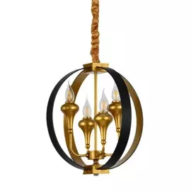 Подвесная люстра LDP 1224-8 BK+MD Lumina Deco Vigatto