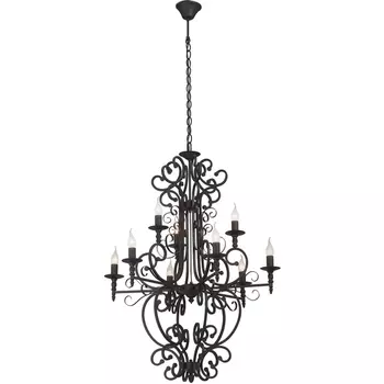 Подвесная люстра Vitaluce V1873-1/9, 9xE14 макс. 40Вт в виде свечи