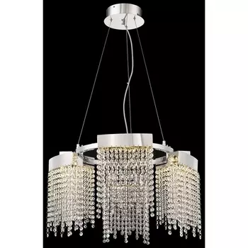 Подвесная люстра хрусталь светодиодная Wertmark Regina WE463.06.103