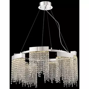Подвесная люстра хрусталь светодиодная Wertmark Regina WE463.08.103