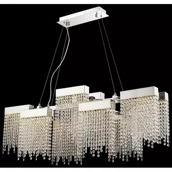Подвесная люстра хрусталь светодиодная Wertmark Regina WE463.10.123