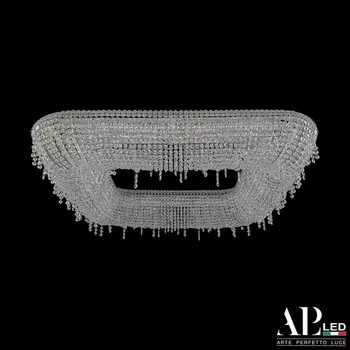 Подвесная/потолочная хрустальная люстра светодиодная APL LED Rimini S508.0.100.B.4000