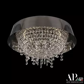 Подвесная/потолочная хрустальная люстра светодиодная APL LED Rimini S514.0.36.B.4000