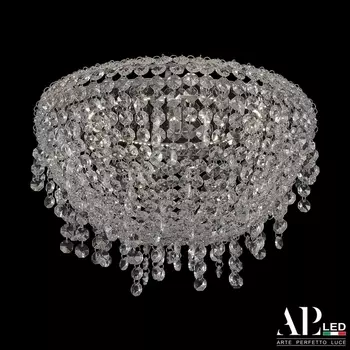 Подвесная/потолочная люстра хрустальная светодиодная APL LED Rimini S501.0.30.B.3000