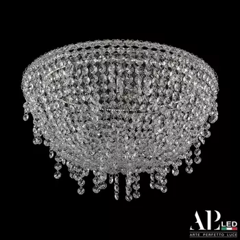 Подвесная/потолочная люстра хрустальная светодиодная APL LED Rimini S501.0.40.B.4000