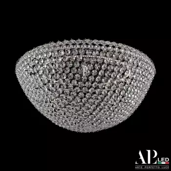 Подвесная/потолочная люстра хрустальная светодиодная APL LED Rimini S501.0.40.C.3000