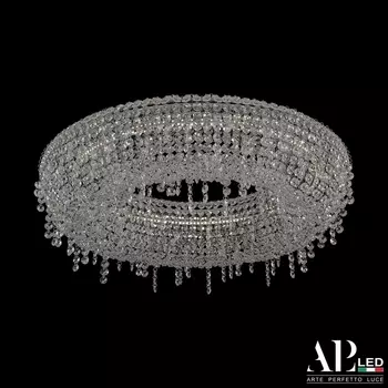 Подвесная/потолочная люстра хрустальная светодиодная APL LED Rimini S502.0.60.B.4000