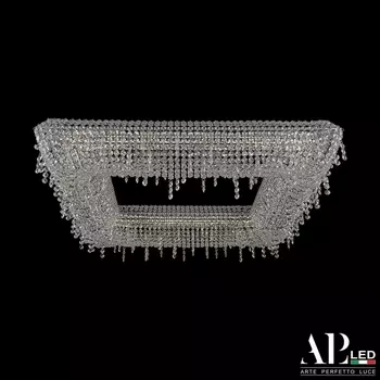 Подвесная/потолочная люстра хрустальная светодиодная APL LED Rimini S503.0.80.B.4000