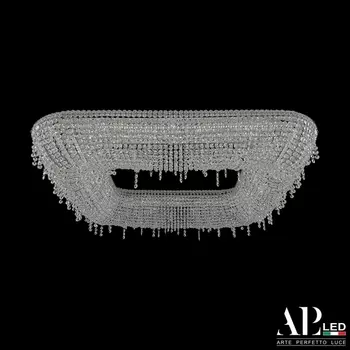 Подвесная/потолочная люстра хрустальная светодиодная APL LED Rimini S504.0.100.B.3000