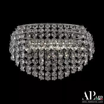 Подвесная/потолочная люстра хрустальная светодиодная APL LED Rimini S505.0.22.A.4000