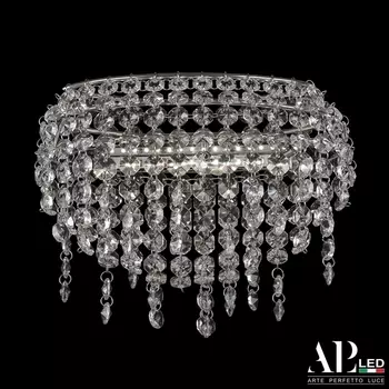 Подвесная/потолочная люстра хрустальная светодиодная APL LED Rimini S505.0.22.B.3000
