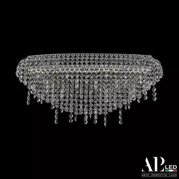 Подвесная/потолочная люстра хрустальная светодиодная APL LED Rimini S505.0.52.B.4000
