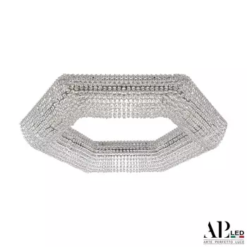 Подвесная/потолочная люстра хрустальная светодиодная APL LED Rimini S506.0.80.A.4000