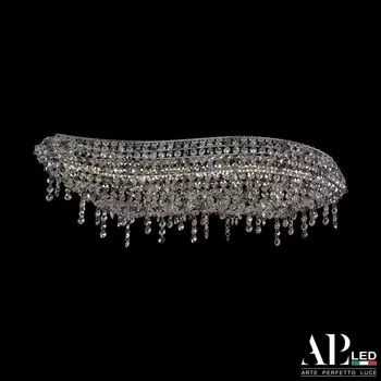 Подвесная/потолочная люстра хрустальная светодиодная APL LED Rimini S507.0.60.B.4000