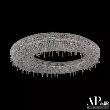 Подвесная/потолочная люстра хрустальная светодиодная APL LED Rimini S510.0.100.B.3000
