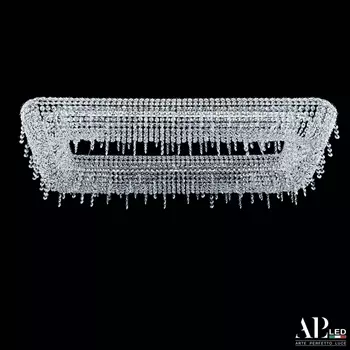 Подвесная/потолочная люстра хрустальная светодиодная APL LED Rimini S522.0.100.B.4000
