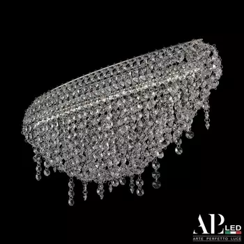 Подвесная/потолочная люстра хрустальная светодиодная APL LED Rimini S505.0.80.B.4000