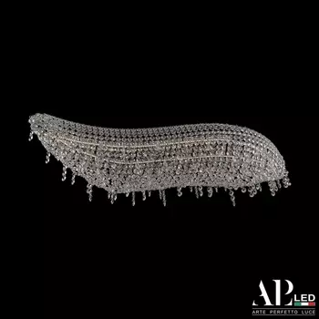 Подвесная/потолочная люстра хрустальная светодиодная APL LED Rimini S507.0.80.B.3000