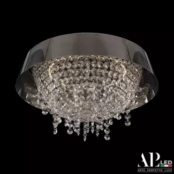 Подвесная/потолочная люстра хрустальная светодиодная APL LED Rimini S514.0.36.B.3000