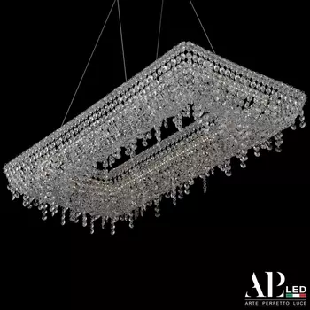 Подвесная/потолочная люстра хрустальная светодиодная APL LED Rimini S515.0.80.B.4000