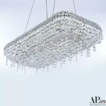 Подвесная/потолочная люстра хрустальная светодиодная APL LED Rimini S522.0.60.B.4000