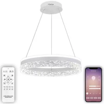 Подвесная светодиодная люстра с пультом и управлением смартфоном 100W 83109 Natali Kovaltseva INNOVATION STYLE
