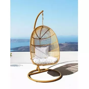 Подвесное кресло AFM-850G Beige (Искусственный ротанг/Бежевый) Afina