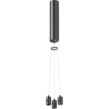 Подвесной набор с основанием под блок питания для круглого шинопровода Flarity черный Maytoni Accessories for tracks Flarity TRA154SW-BB-R-B