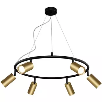 Подвесной светильник Crystal Lux CLT 015C6 D600 BL-GO кольцо