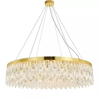 Подвесной хрустальный светильник (12029/18P Gold) Indigo Anna V000496