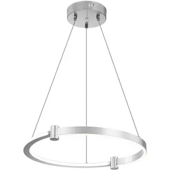 Подвесная люстра (+ночной режим) с пультом светодиодная (14015/1P Silver) Indigo Circolato V000078L кольцо