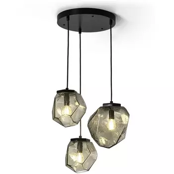 Подвесной светильник 2К Светомастерская Crystal 011 CS203 (Черный/Дымчатый)