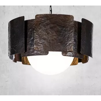 Подвесной светильник шар 2К Светомастерская Ferrum 011 CS201 (Черный)