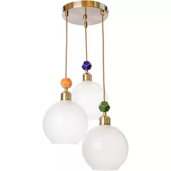 Подвесной светильник 33 ИДЕИ PND05AB03.01AB33.13WH.K03 (плафоны шарики) 33 Идеи