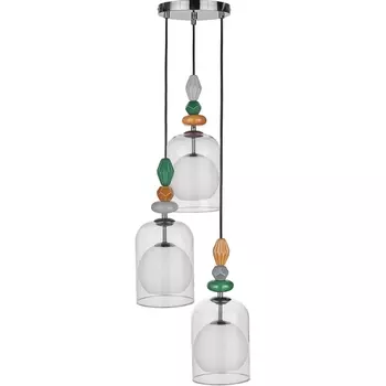 Подвесной светильник 33 ИДЕИ PND105.3.163S.003.KDC-S.26.TR-S.02.WH 33 Идеи