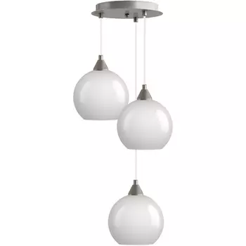 Подвесной светильник 33 ИДЕИ PND.101.03.01.002.NI-S.13.WH (плафоны шарики) 33 Идеи