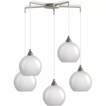 Подвесной светильник 33 ИДЕИ PND.113.05.01.002.NI-S.13.WH (плафоны шарики) 33 Идеи