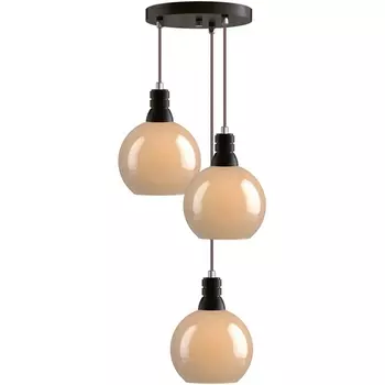 Подвесной светильник 33 ИДЕИ PND.125.03.03.028.WE-S.13.AM (плафоны шарики) 33 Идеи