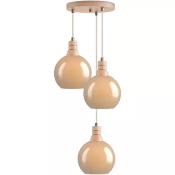 Подвесной светильник 33 ИДЕИ PND.125.03.03.018.BE-S.13.AM (плафоны шарики) 33 Идеи