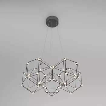 Подвесной светильник LED 90169/5 черный Eurosvet Uma жемчуг