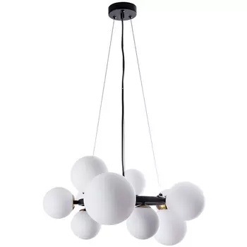 Подвесной светильник Arte Lamp Gemini A2243SP-10BK (плафоны шарики)