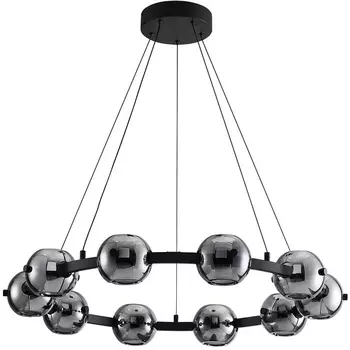 Подвесной светильник LED Arte Lamp Markab A2471LM-20BK (плафоны шарики)