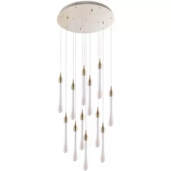 Каскадный подвесной светильник LED Arte Lamp Raindrop A1803LM-36PB