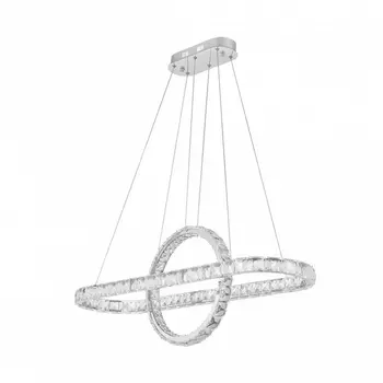 Подвесной хрустальный светильник с пультом управления LED Arte Milano Venezia 311311/L1000 NI кольцо