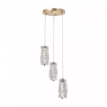Подвесной хрустальный светильник с пультом управления LED Arte Milano Venezia 319011/D300/3 GD