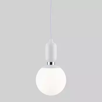 Подвесной светильник 50151/1 Eurosvet Bubble белый в форме шара