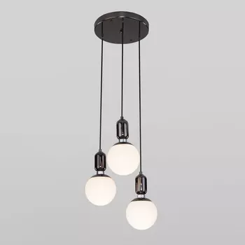 Подвесной светильник 50151/3 Eurosvet Bubble черный жемчуг шарики