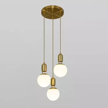 Подвесной светильник 50151/3 Eurosvet Bubble латунь шарики